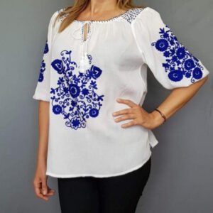 Bluza brodata manual Iosefina