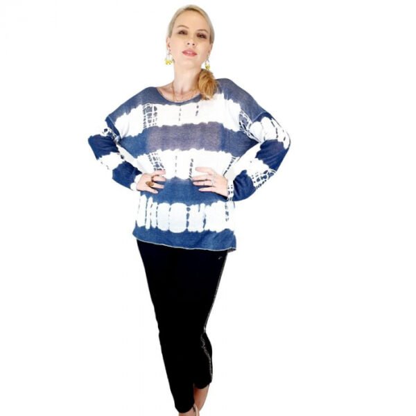 Bluza de dama cu imprimeu maneci lungi 3