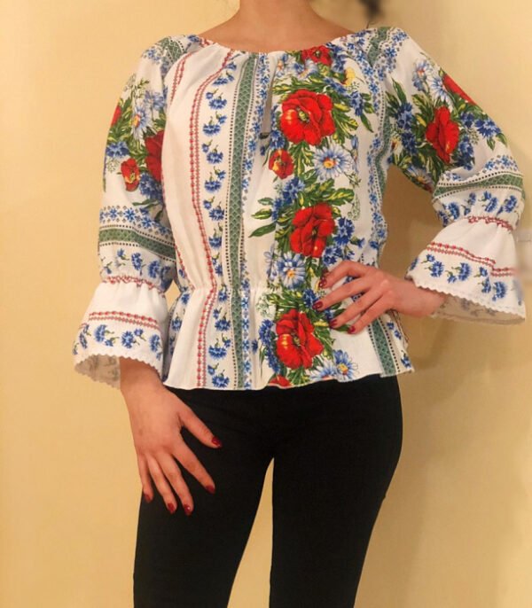 Bluza stilizata cu motive traditionale Daniela 2