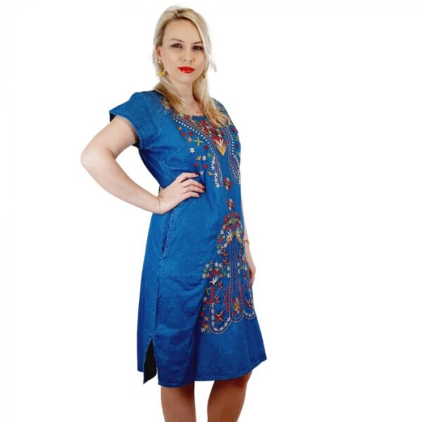 Rochie Traditionala din denim Ani