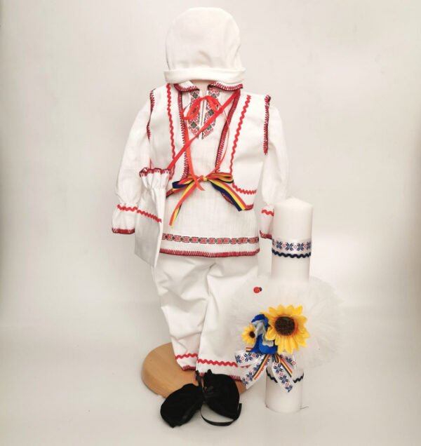 Set Traditional Botez Baiat Costumas Lumanare Adan 2