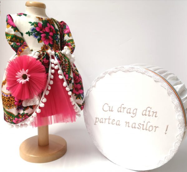 Set Traditional Botez Fetita Costumas Cutie trusou TUL