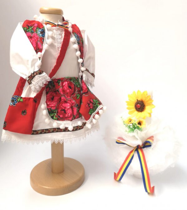 Set Traditional Botez Fetita Costumas Lumanare 4