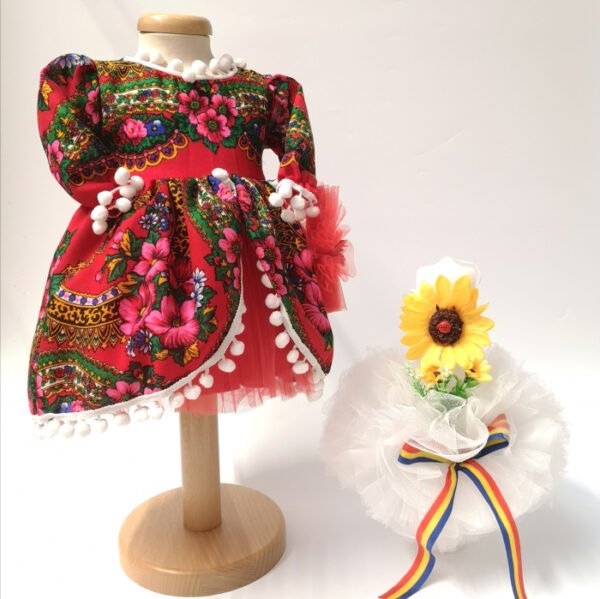 Set Traditional Botez Fetita Costumas Lumanare TUL 2