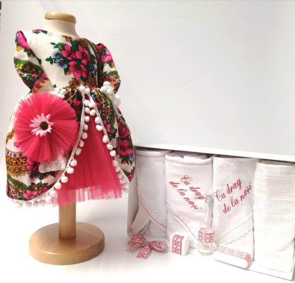 Set Traditional Botez Fetita Costumas Trusou TUL