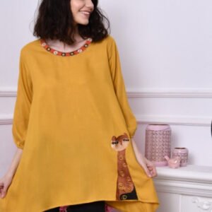 Bluza Asimetrica Galbena