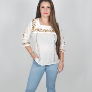 Bluza   Ie Traditionala cu flori 4