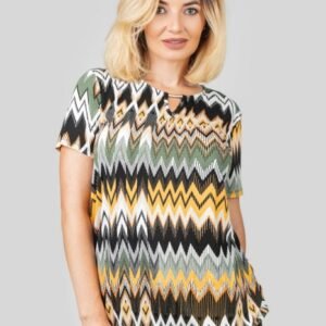 Bluza cu imprimeuri zig-zag