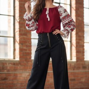 Bluza stilizata cu motive traditionale Margareta 20