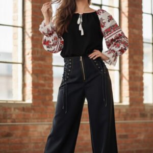 Bluza stilizata cu motive traditionale Margareta 21
