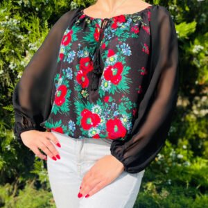 Bluza stilizata cu motive traditionale Margareta 8