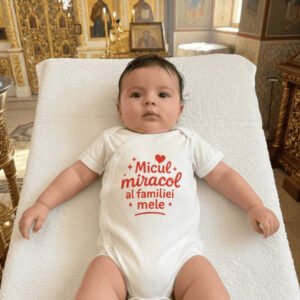 Body bebelus cu mesaj    Micul miracol al familiei mele