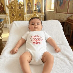 Body bebelus cu mesaj    Sunt mic dar am inger mare