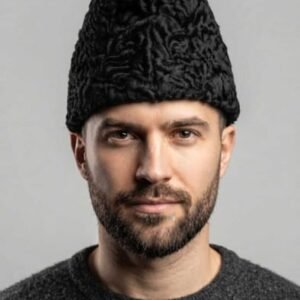 Caciula din blana - neagra