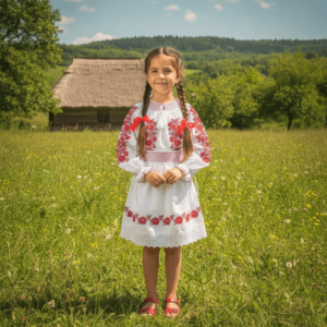 Compleu traditional fetite Raisa
