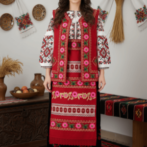 Costum Popular Dama cu broderie traditionala Draga 2