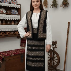 Costum Popular cu broderie traditionala Sidonia 2