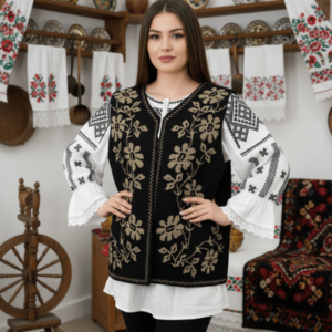 Costum Popular cu broderie traditionala Sidonia 4