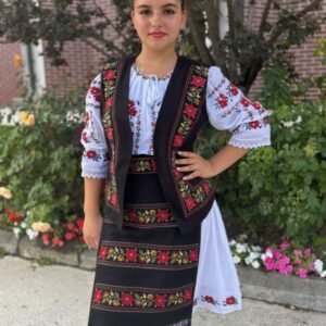 Costum Rochie  Vesta  Brau si 2 Fote Filipa