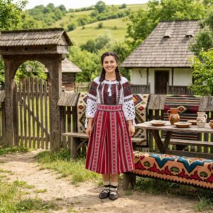 Costum Traditional Dama - Mariana ( pana la 6xl )