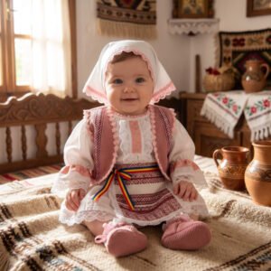 Costum Traditional Fetite 0-12 luni Sophie 2