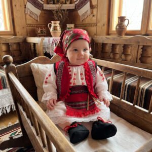 Costum Traditional Fetite 0-12 luni Sophie