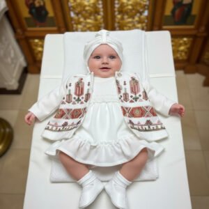 Costum Traditional Fetite Bianca 14