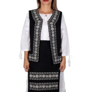 Costum Traditional Vesta si 2 Fote brodate Alina