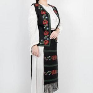 Costum Traditional Vesta si 2 Fote brodate Angi 2