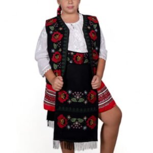 Costum Vesta, brau si fota fetita Maci