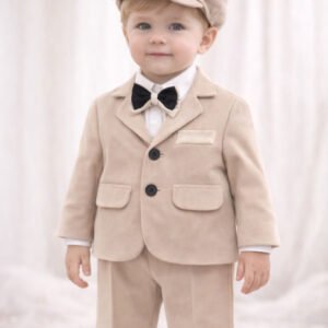 Costum baieti botez catifea Mathias