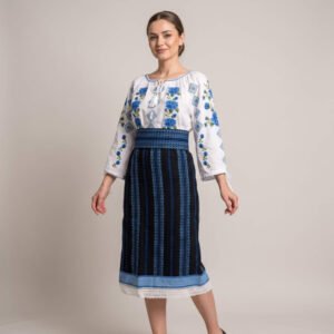Costum popular format din catrinta , brau si ie - Alexia 3