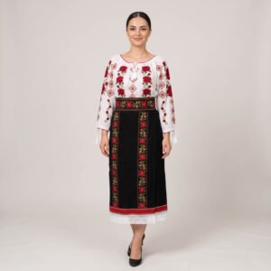 Costum popular format din catrinta , brau si ie - Alexia
