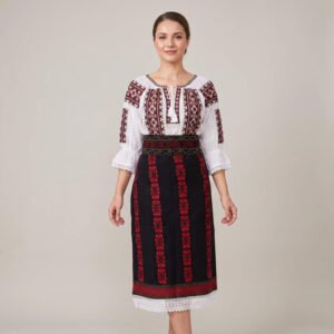Costum popular format din catrinta , brau si ie - Amita