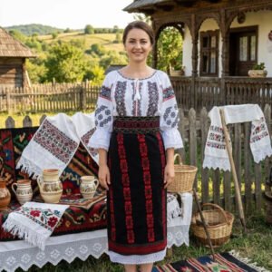 Costum popular format din catrinta , brau si ie - Bianca 2