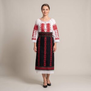 Costum popular format din catrinta , brau si ie - Bianca 5