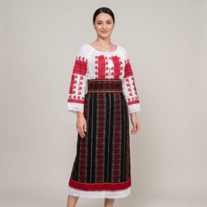 Costum popular format din catrinta , brau si ie - Bianca 6