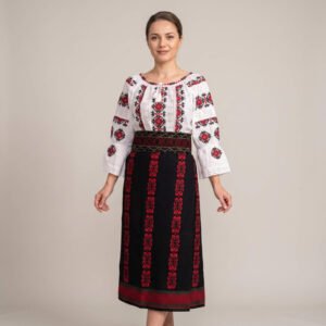 Costum popular format din catrinta , brau si ie - Emilia