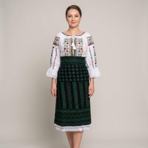 Costum popular format din catrinta , brau si ie - Getuta 2