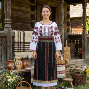 Costum popular format din catrinta , brau si ie - Gheorghita 3