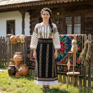Costum popular format din catrinta , brau si ie - Maria 2