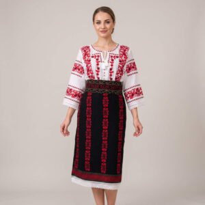 Costum popular format din catrinta , brau si ie - Paula