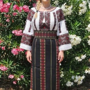 Costum popular format din catrinta , brau si ie - Sandica 2