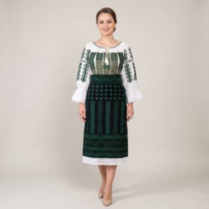 Costum popular format din catrinta , brau si ie - Vanida