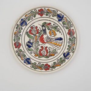 Farfurie traditionala din ceramica de corund