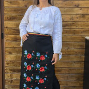 Fote brodate cu model traditional Flori 4
