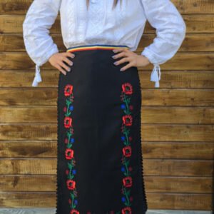 Fote brodate cu model traditional Flori 5