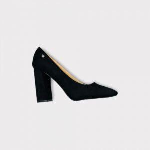 Pantofi cu toc gros - Black
