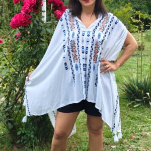 Poncho brodat plaja 2