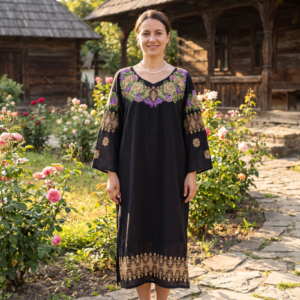 Rochie Brodata Trandafira